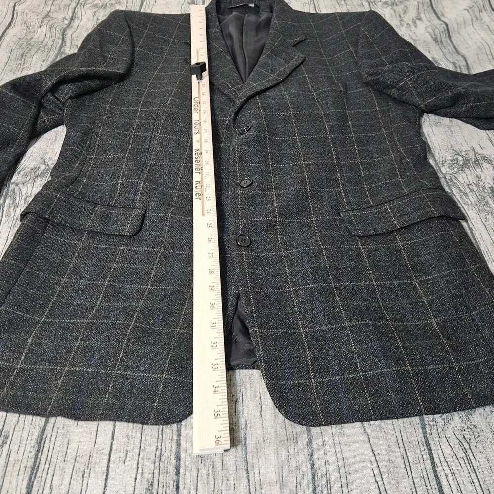 VTG Ermenegildo Zegna  CASHMERE WOOL 90s men's  Blazer Jacket 44L Suit Coat